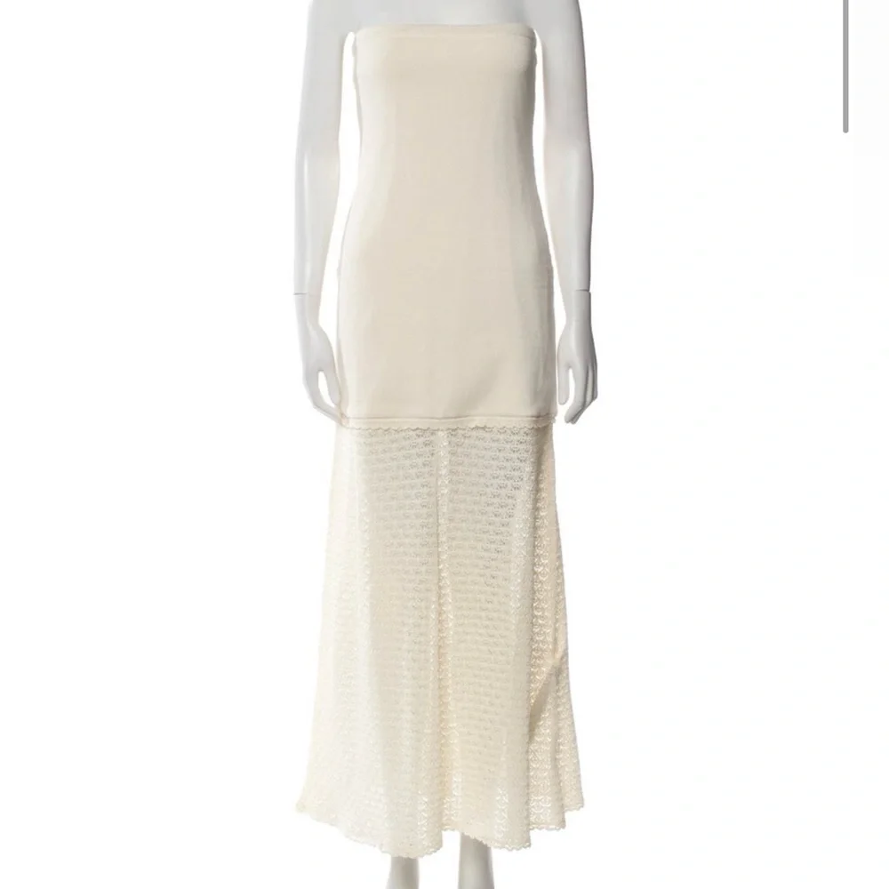 POSSE Cream Lace Maxi Dress - Picture 4 of 4